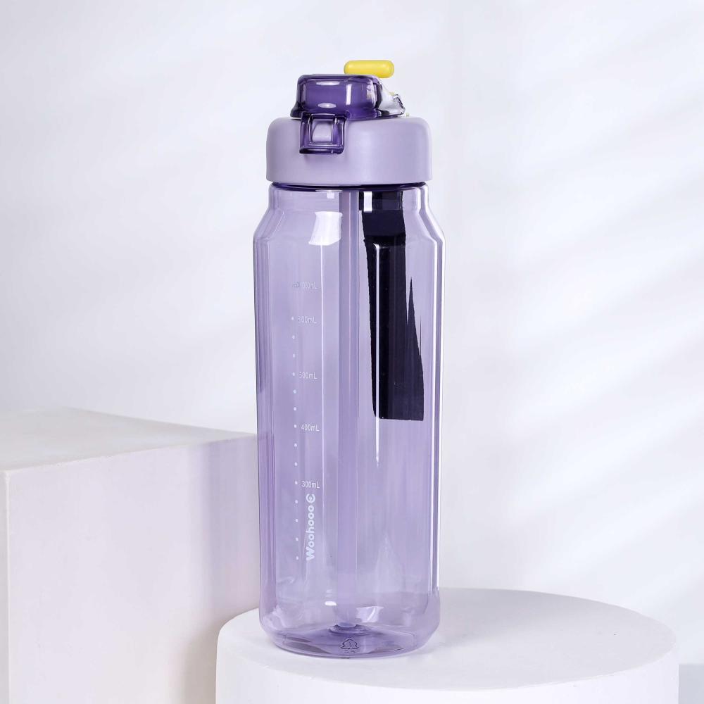 Бутылка для воды 1000 ml Вуухууу-Woohooo / Пищевой PP / уп 60 / Сиреневый / АКЦИЯ