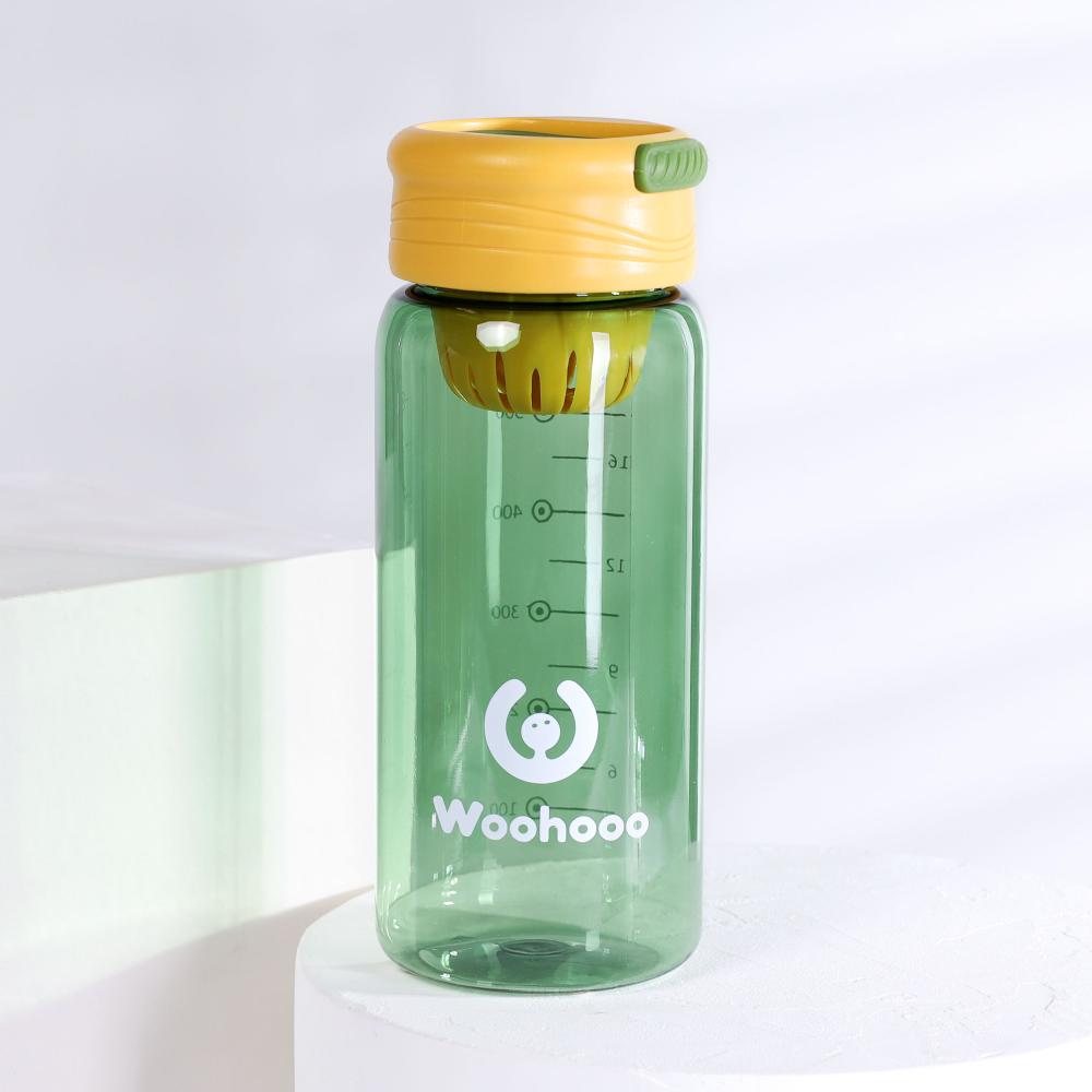 Бутылка для воды 600 ml Вуухууу-Woohooo / Пищевой PP / уп 60 / Зеленый /АКЦИЯ