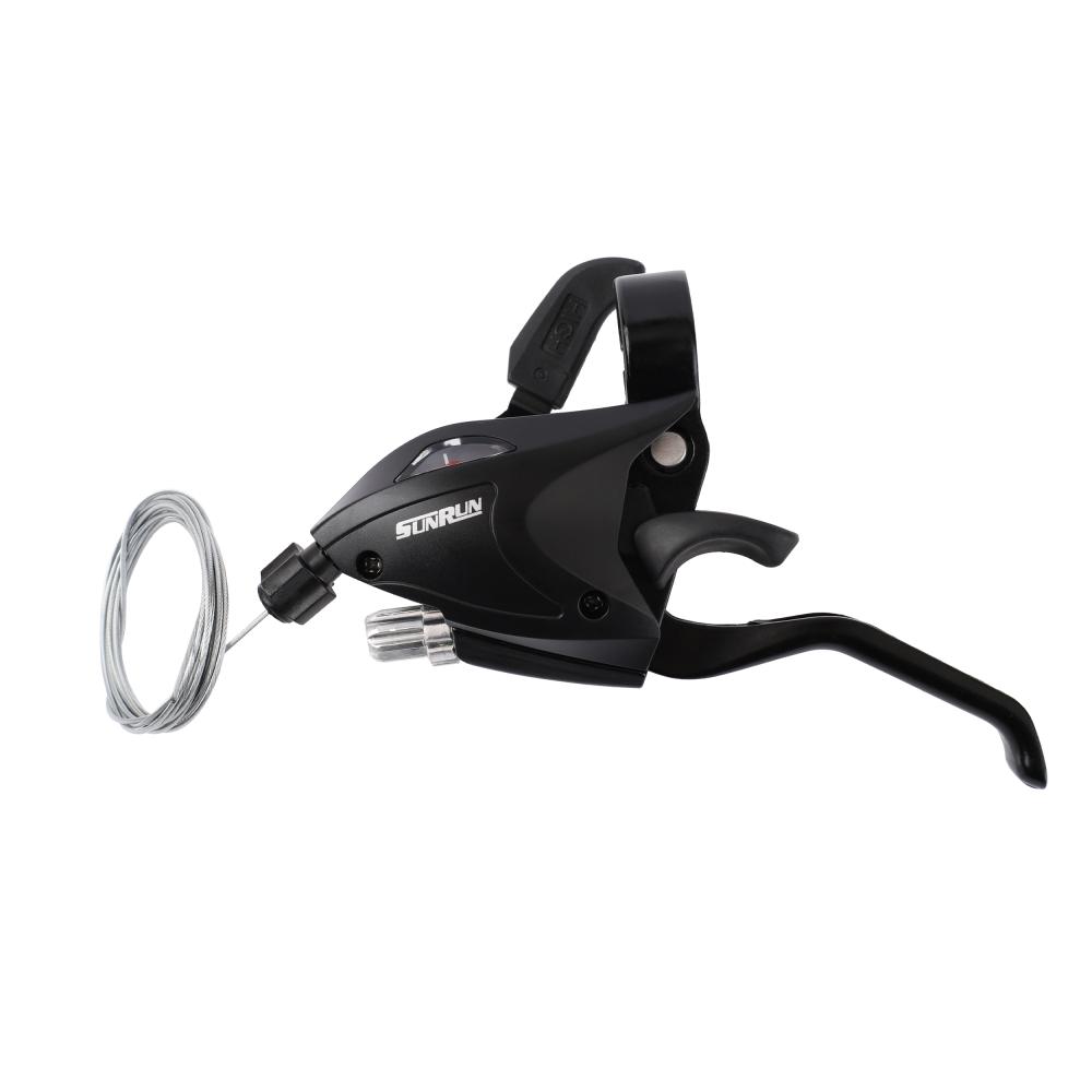 Комборучка, Шифтер левый, SUNRUN SL-KD-81, 3 скорости, 2:1 shimano совместим, трос перекл. 1800мм, индексный,