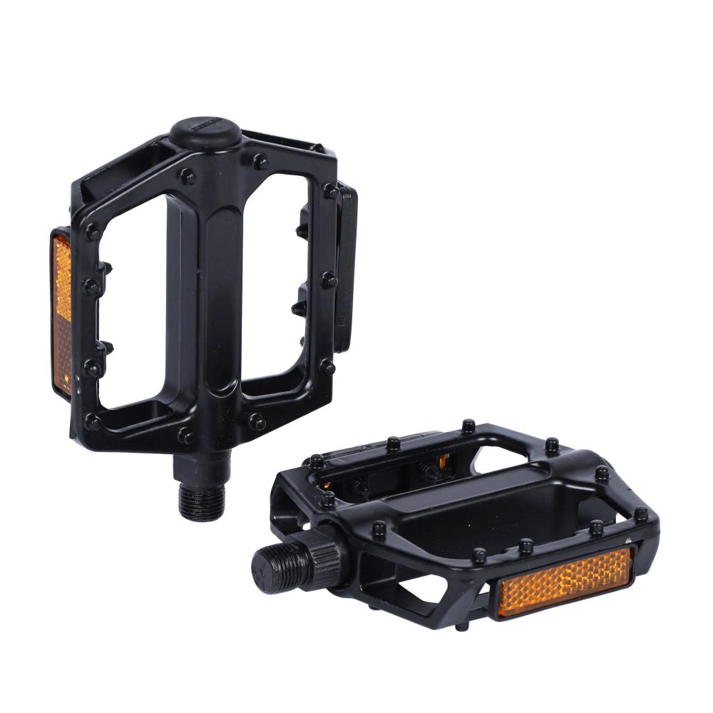 Педаль MTB MIXIEER MX-P806, 9/16 резьба, ALU корпус, сталь. подшипник, 111х102мм, с рефлектором, 2S ось, black, 1 пара