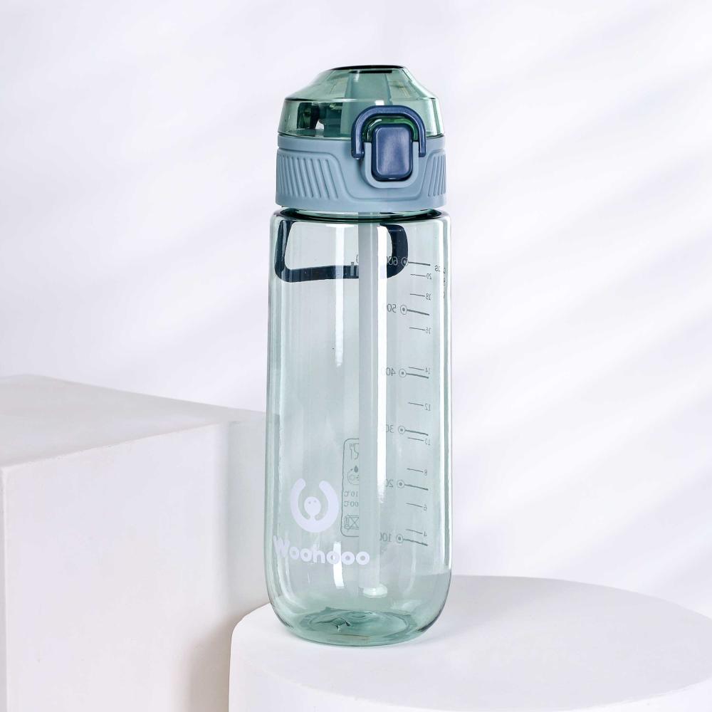 Бутылка для воды 650 ml Вуухууу-Woohooo / Пищевой PP / уп 80 / Бирюзовый / АКЦИЯ