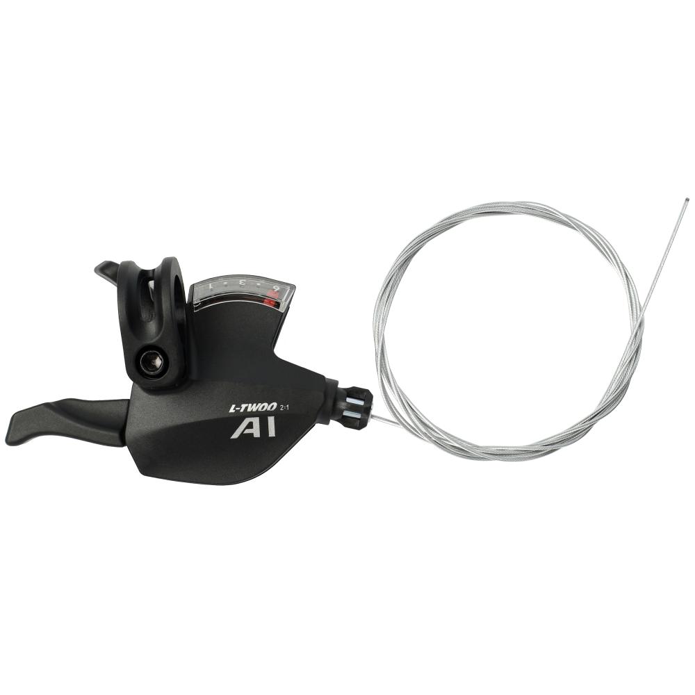 Шифтер правый, L-TWOO A1, 6 скоростей, 2:1-shimano совместим, материал: композит, трос перекл. 2100мм