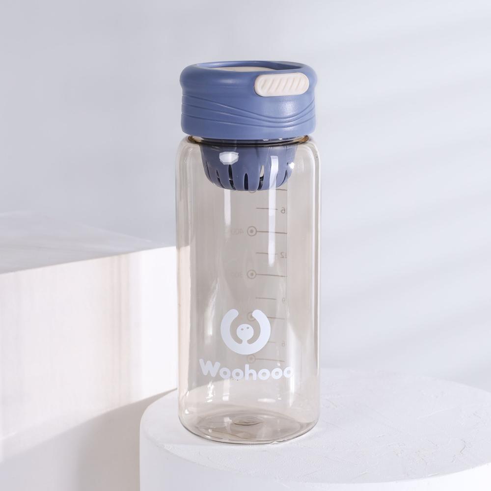 Бутылка для воды 600 ml Вуухууу-Woohooo / Пищевой PP / уп 60 / Прозрачный / АКЦИЯ