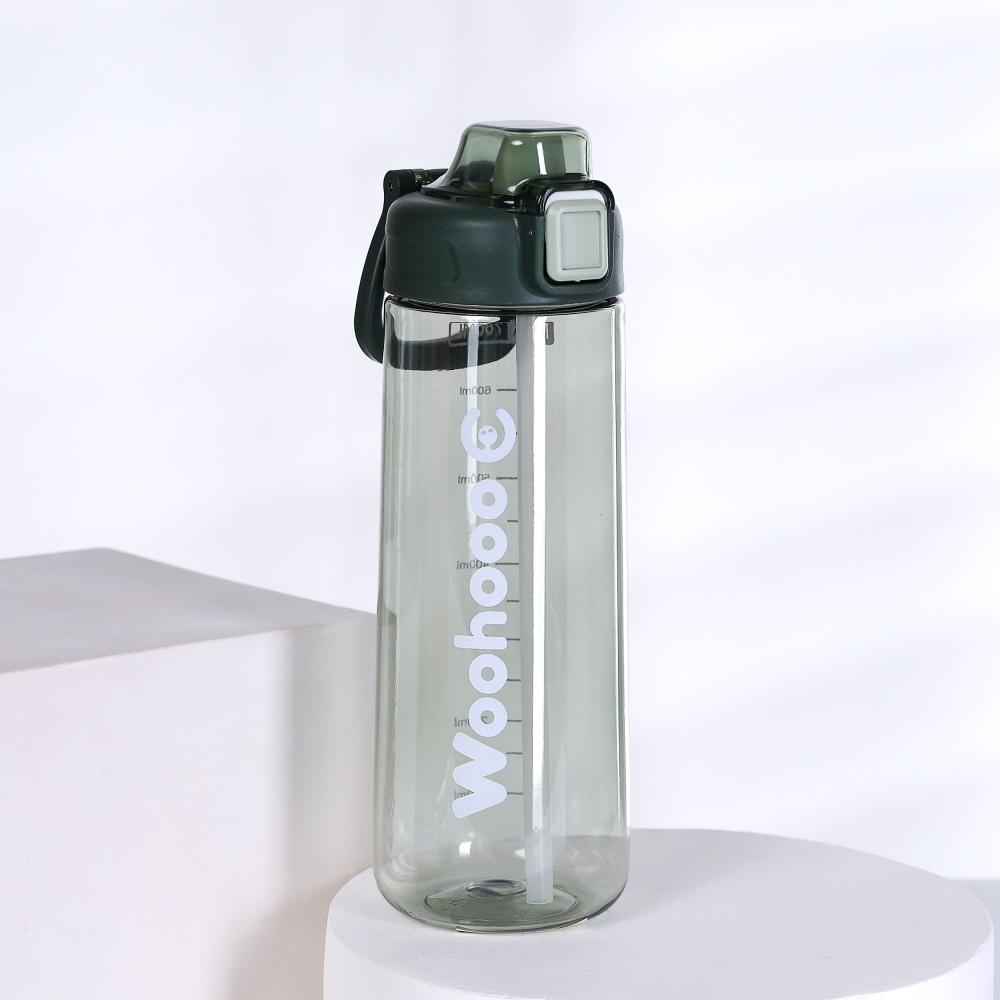 Бутылка для воды 780 ml Вуухууу-Woohooo / Пищевой PP / уп 60 / Черный / АКЦИЯ