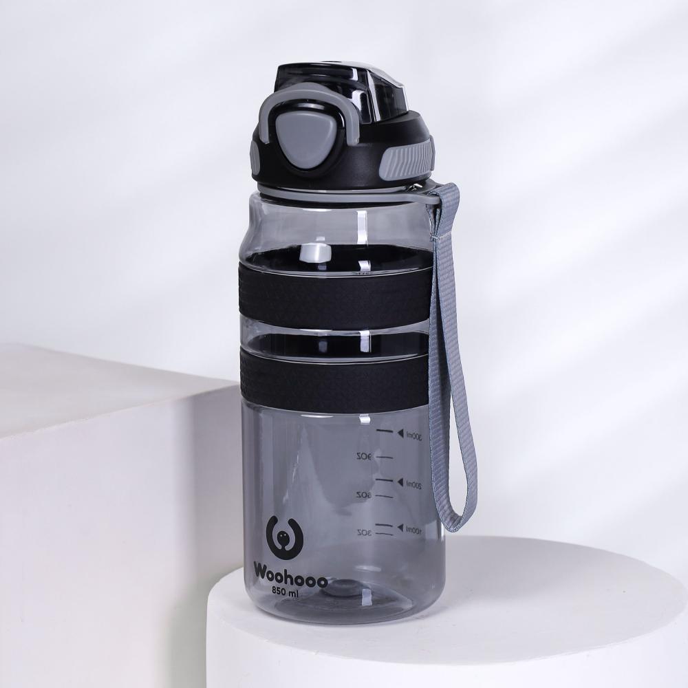 Бутылка для воды Вуухууу-Woohooo 850 ml / Пищевой PP / Черный / уп 60 / АКЦИЯ