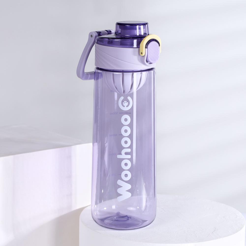 Бутылка для воды 780 ml Вуухууу-Woohooo / Пищевой PP / уп 60 / Сиреневый / АКЦИЯ