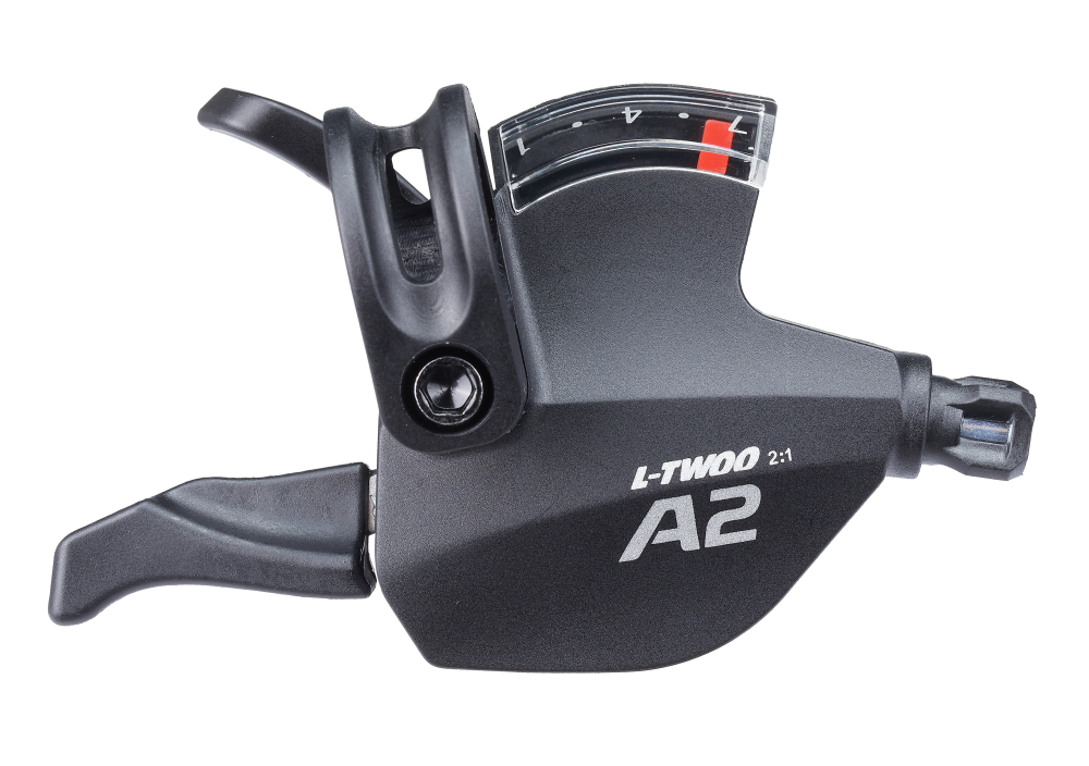 Шифтер правый, L-TWOO A2, 7 скоростей, 2:1-shimano совместим, материал: композит, трос перекл. 2100мм