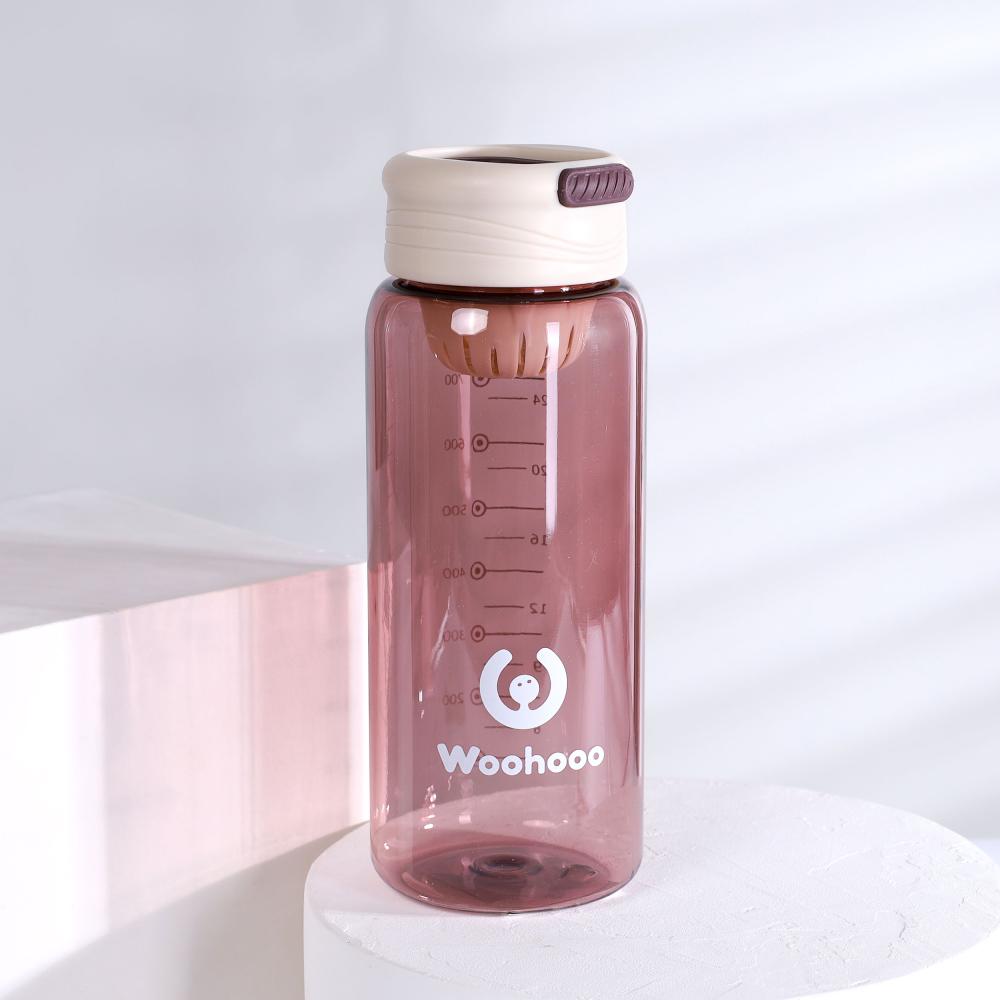 Бутылка для воды 800 ml Вуухууу-Woohooo / Пищевой PP / уп 60 / Розовый / АКЦИЯ