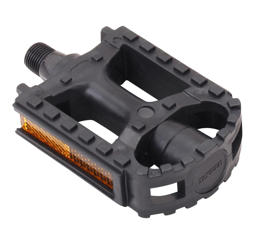 Педаль MTB MIXIEER MX-P616, 9/16 резьба, PP корпус, сталь. подшипник, 100х70мм, с рефлектором, 2S ось, black, 1 пара