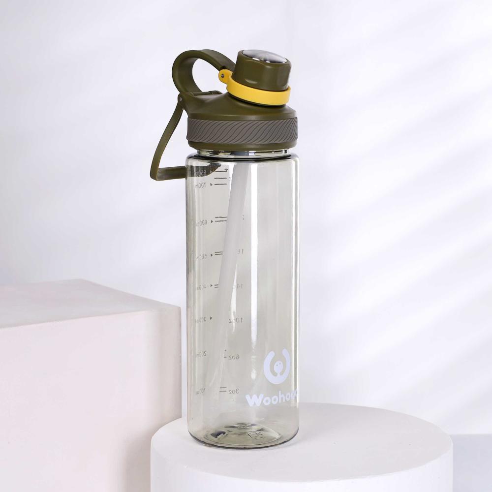 Бутылка для воды 850 ml Вуухууу-Woohooo / Пищевой PP / уп 80 / Зеленый / АКЦИЯ
