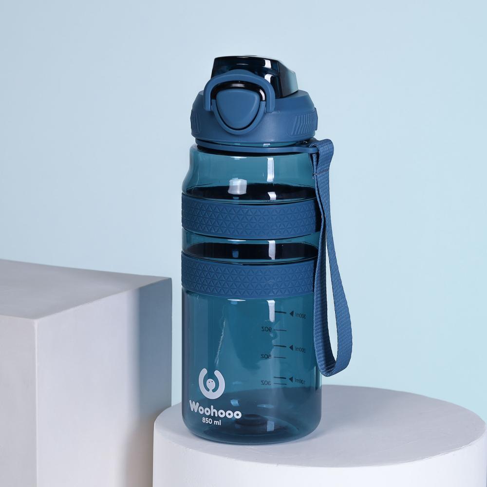 Бутылка для воды Вуухууу-Woohooo 850 ml / Пищевой PP / Синий / уп 60 / АКЦИЯ